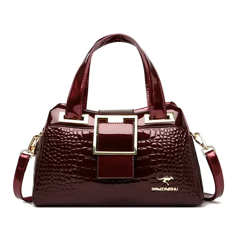Luxury Women’s Leather Casual Tote Bag – High Quality Large Shoulder & Crossbody Handbag