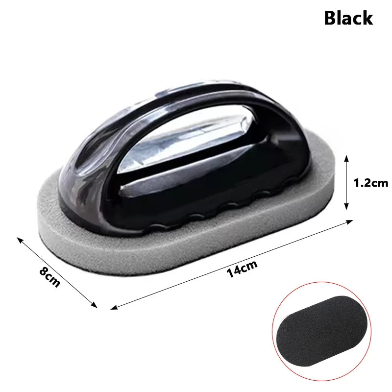 Magic Emery Sponge Cleaning Brush - Rust Removal Eraser Tool with Handle for Kitchen, Bathroom and Household Cleaning