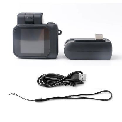 Y4000 Mini Digital Camera - HD 1080P Portable Video Recorder with Screen, Flash Light, Battery Dock & Compact Retro Design