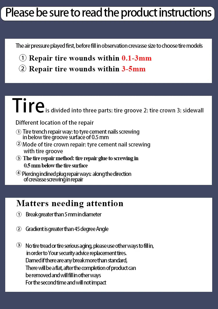 10/30pcs Car & Motorcycle Tyre Repair Rubber Nail Set – Universal Tire Puncture Repair Tool for Cars, Trucks & Bikes
