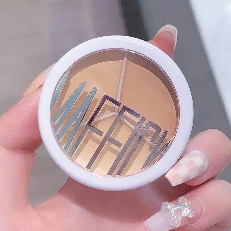 3-Color Concealer Palette - Professional Face Makeup Corrector for Dark Circles, Blemishes & Skin Tone Coverage