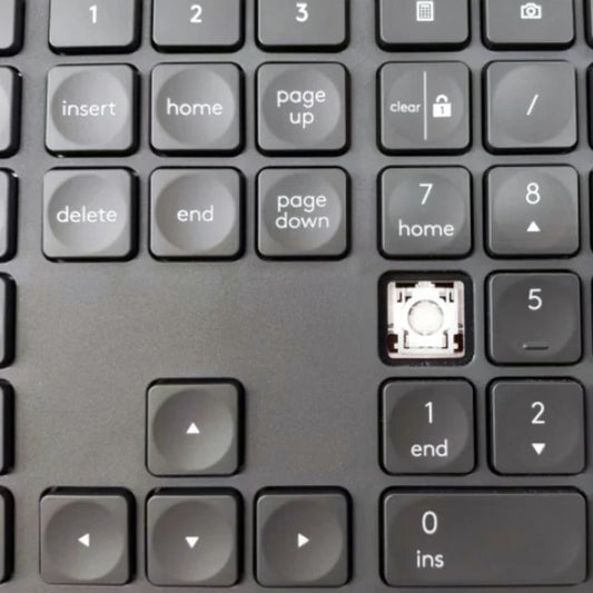 Logitech Craft MX Keys S Keyboard Replacement - Black & Gray Keycap and Hinge Repair Parts