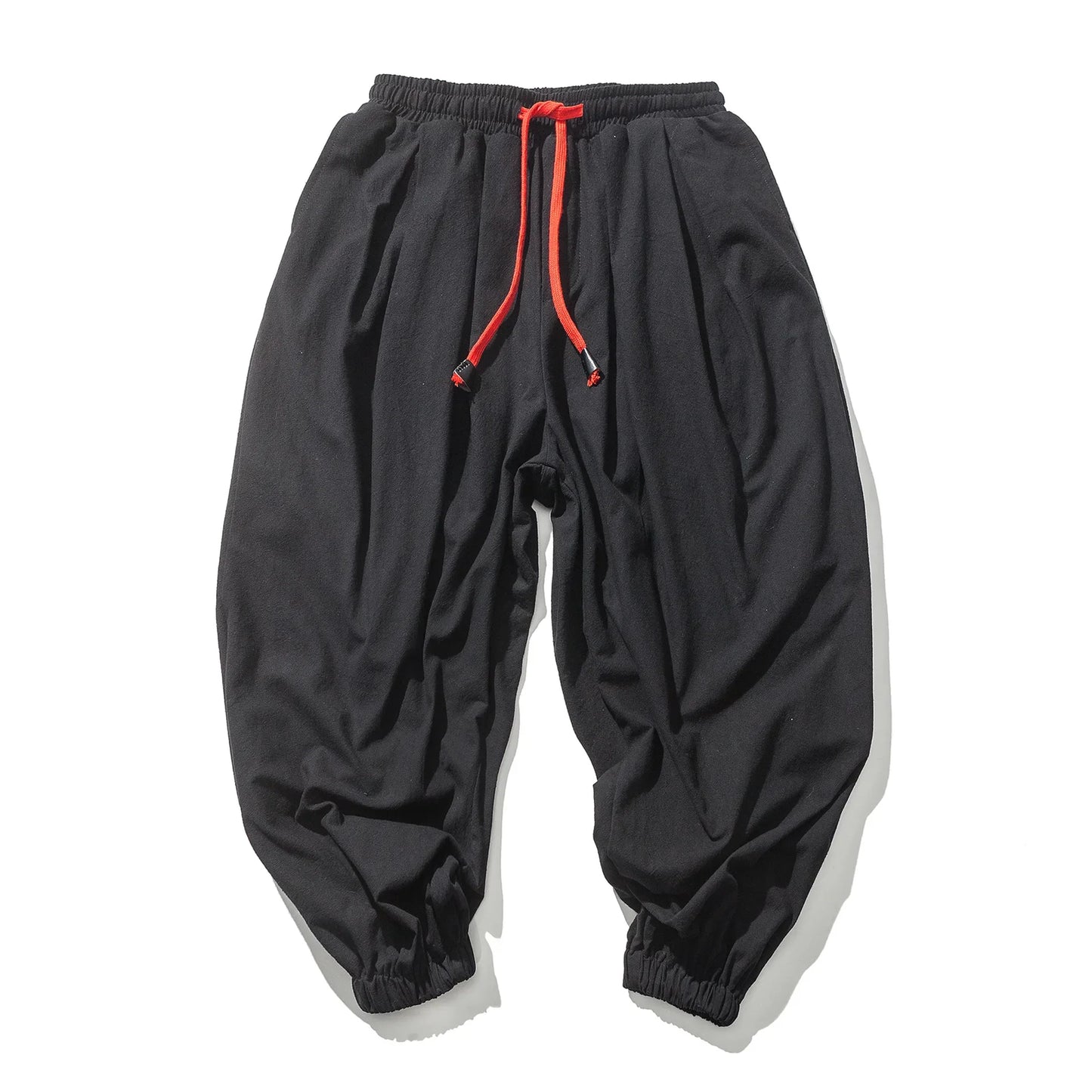 FGKKS Oversize Men’s Loose Harem Pants — Autumn Chinese Linen Sweatpants, High-Quality Casual Trousers for Men
