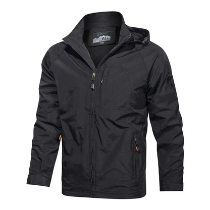 Men’s Outdoor Hiking Jacket - Breathable Waterproof Windbreaker for Camping, Trekking and Travel