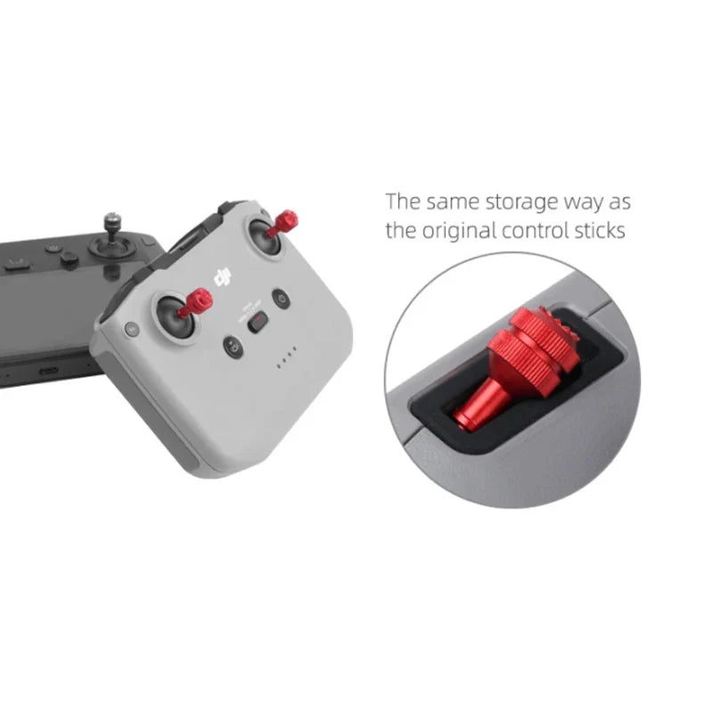 DJI Remote Controller Joystick Caps - Control Stick Thumb Rockers for Air 2 Air 3 Air 2S Mavic 3 Mini 2 3 4 Pro Mini 4K RC-N1 RC-N2