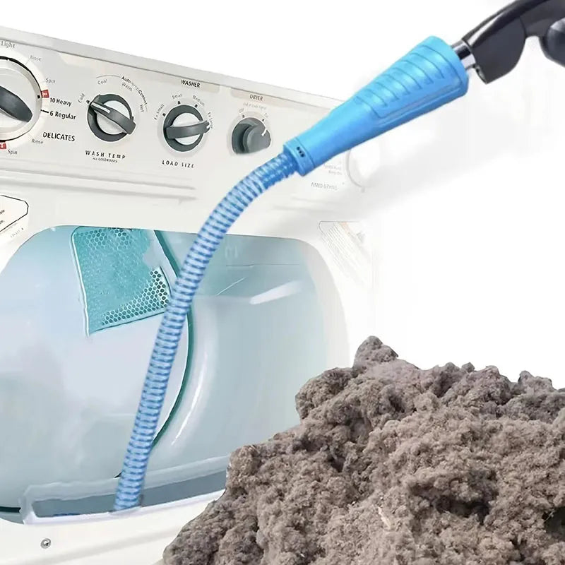 Bendable Dryer Vent Cleaner Kit - Vacuum Attachment with Guide Wire for Easy Lint Removal, Includes Cleaning Hose - Keep Your Dryer Efficient