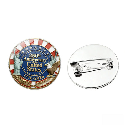 250th Anniversary USA Commemorative Pin - Liberty Eagle Patriotic Badge Brooch 1776-2026 Collectible Gift