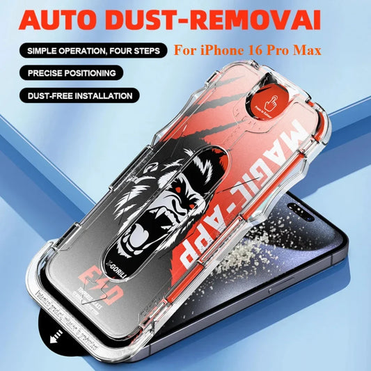 Dust-Free Installation Tempered Glass Screen Protector - HD Privacy Anti-Spy Film for iPhone 16 Pro Max 15 14 13 Pro Max Plus
