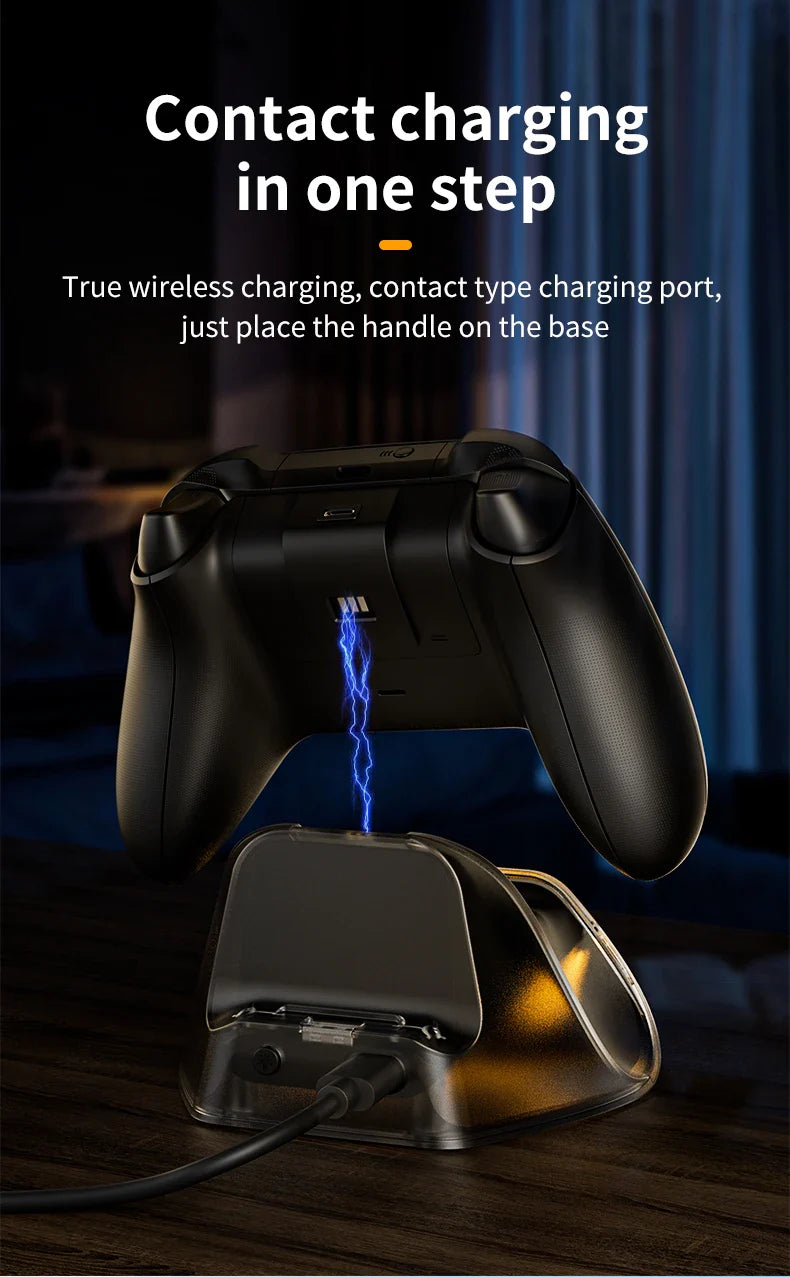 Aolion Wireless Charging Dock for Xbox Series X/S & One Controllers – Gamepad Charging Base
