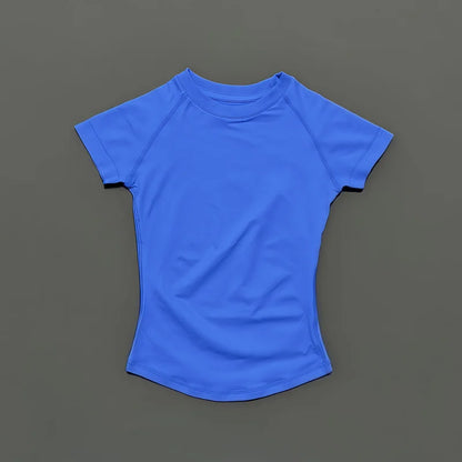 HISTELLO Women’s Sports T-Shirt - Short Sleeve Gym Yoga Workout Top for Running & Fitness Activewear