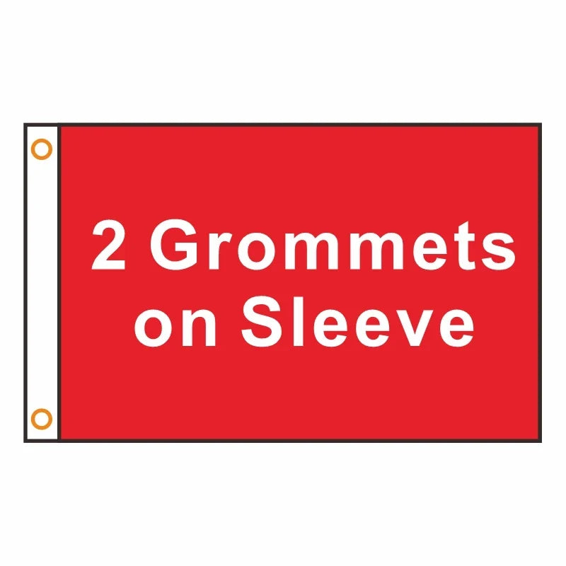 Custom Digital Print Flag Banner - Personalized Company Logo Polyester Outdoor Advertising Flag with Brass Grommets for Events & Promotion
