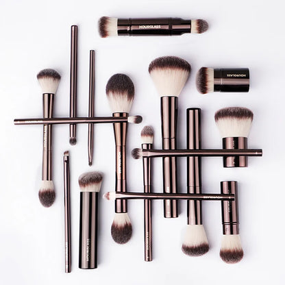 Hourglass Makeup Brushes Set – Powder, Foundation, Concealer, Blusher, Bronzer, Eyeshadow & Eyebrow Sculpting Brushes