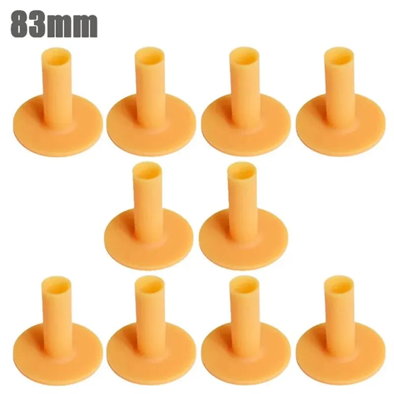 10PCS PGM Rubber Golf Tee Holders – Adjustable 43mm/54mm/70mm/83mm Golf Ball Practice Tees for Indoor & Outdoor Driving Range Training Accessory QT001