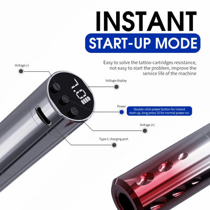 Mast Wireless Tattoo Machine – Permanent Makeup Gun for Eyebrows & Lips, Fits Universal Cartridges