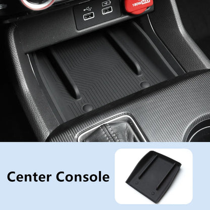 Honda Civic 11th Gen 2022–2025 Door Groove & Cup Mat Set – 12PCS Silicone Non-Slip Car Interior Storage Mats