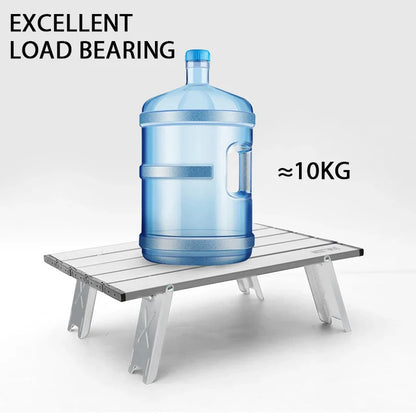 WESTTUNE Mini Camping Table – Ultralight Portable Aluminum Folding Table for Backpacking, Picnic & BBQ