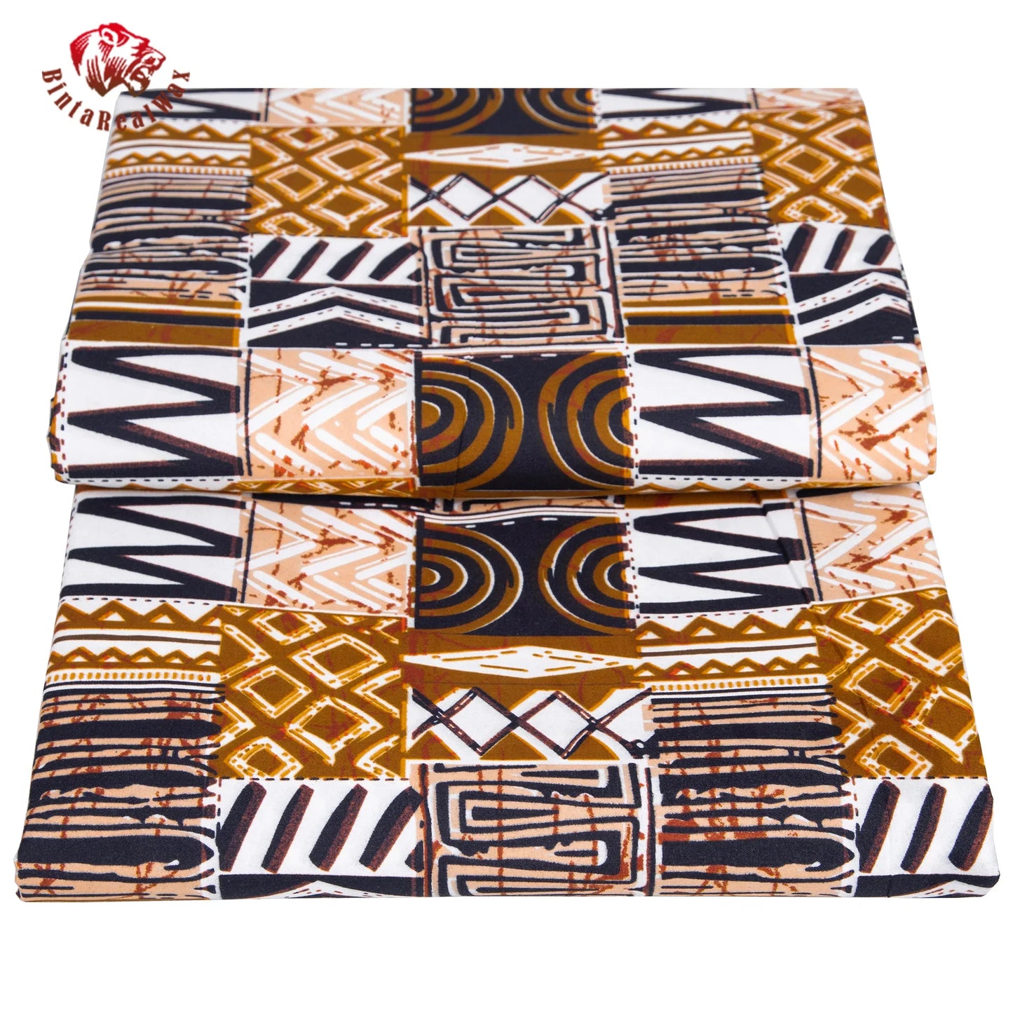 African Ankara Kente Wax Fabric - 3/6 Yard 100% Polyester Party Dress Print FP6640