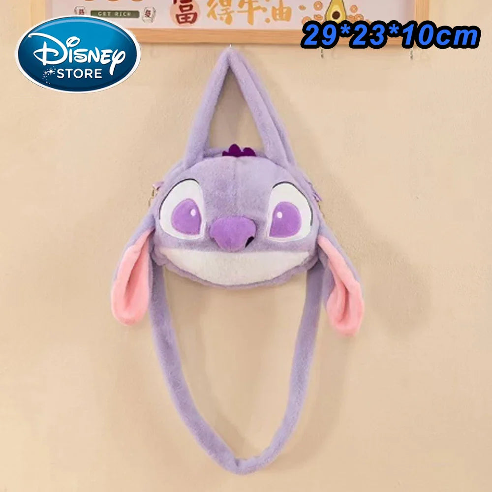 Disney Blue Stitch Plush Backpack – Large-Capacity Cartoon Bag for Kids & Kindergarten Gift