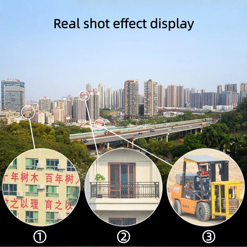 10-30x21 Zoom Mini Monocular Telescope - Compact Portable Spotting Scope for Camping, Hunting & Travel