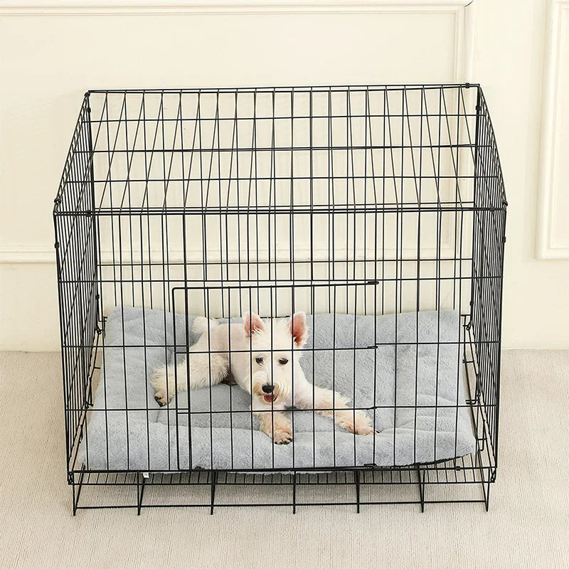 Soft Long Plush Dog & Cat Bed – Cozy Pet House Cushion Basket Sleeping Sofa