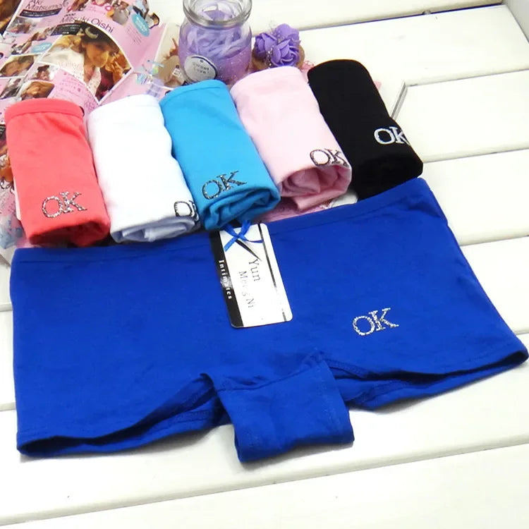 Women’s Cotton Boyshort Underwear - Floral Boxer Style Panties 6 Pack for Ladies & Girls