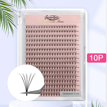 Goddess Premade Volume Lash Fans — 4D to 20D Faux Mink Individual Eyelash Extensions, Pointy Stem 320 Fans