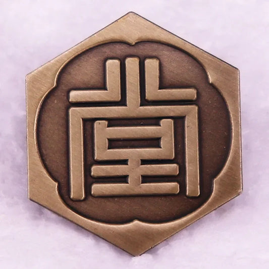 Yakuza Tojo Clan Dojima Gumi Enamel Pin Badge - Ryu Ga Gotoku Game Fan Brooch Collectible