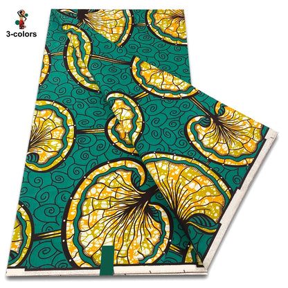 2026 Original African Wax Print Fabric - 100% Cotton Nigerian Ankara Batik Soft Pagne Material