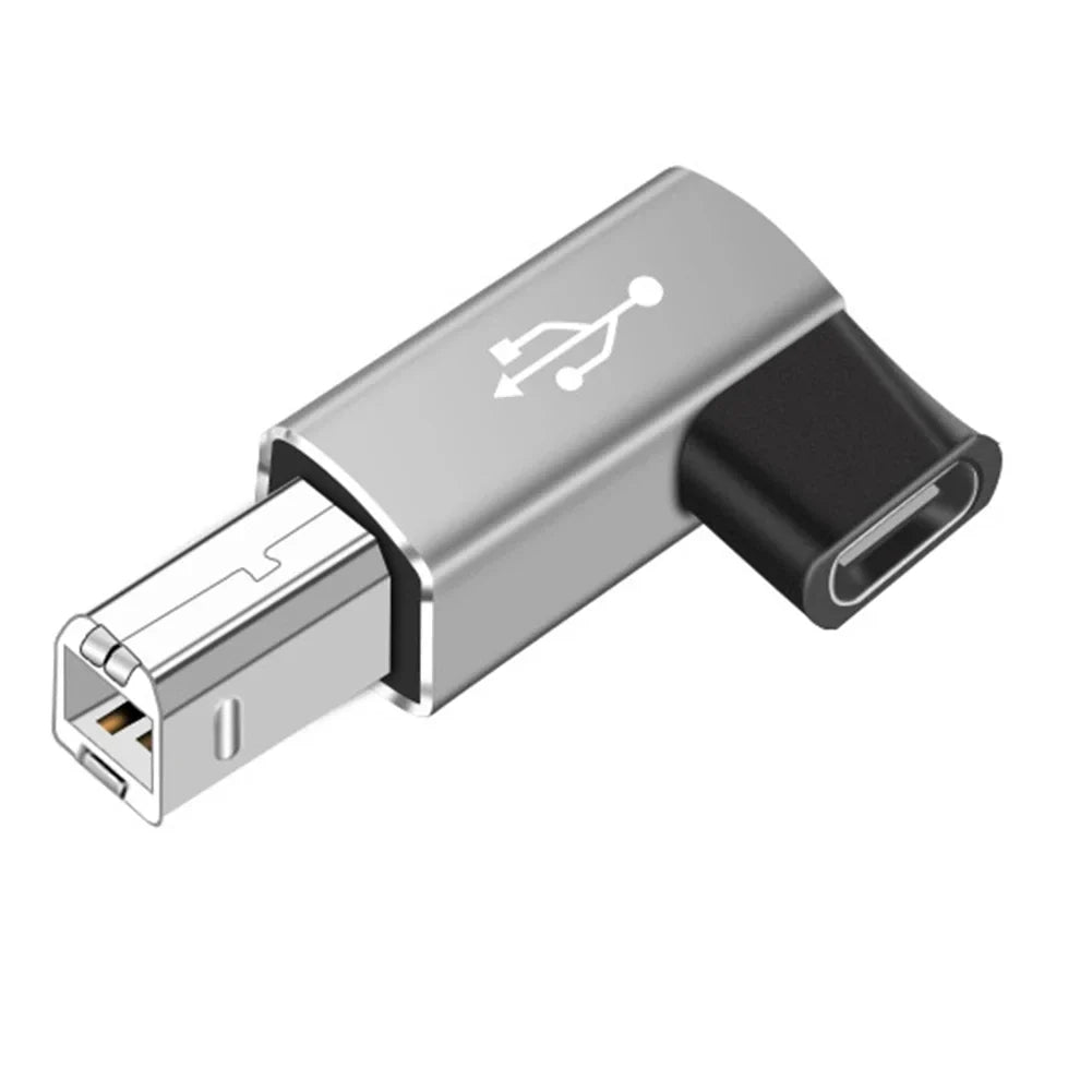 NNBILI USB B to USB Type C Adapter - USB Transfer Converter for Printer, Scanner, MIDI Controller & Keyboard Devices
