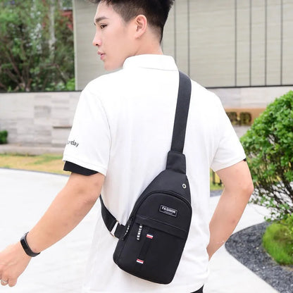 Men’s Waterproof Large-Capacity Fanny Pack — Adjustable Strap Waist Bag for Travel, Running, Hiking & Cycling