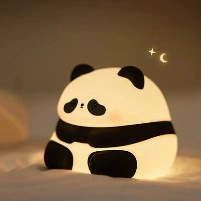 LED Silicone Rabbit Night Light – Touch Sensor Cute Animal Lamp, Bedroom & Kids Table Lamp, Home Decor Gift for Baby and Child