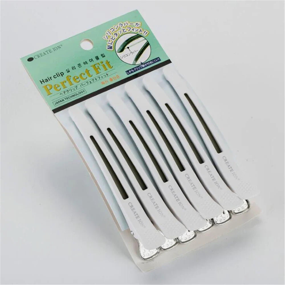 5/6PCS Alligator Hair Clips – Hairdressing Clamps & Crocodile Section Clips for Salon Styling and Barber Use