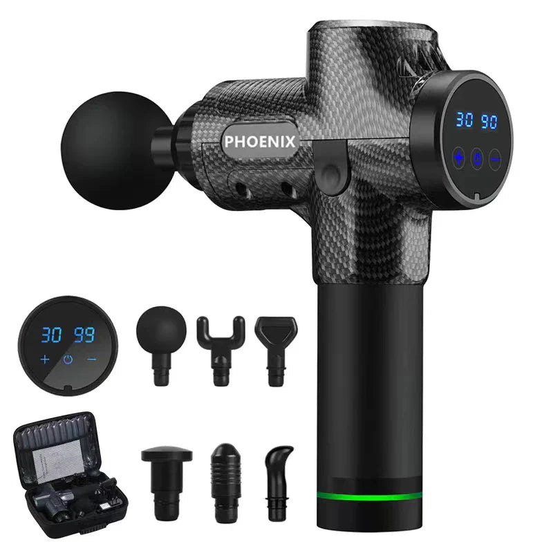 Phoenix A2 Deep Tissue Massage Gun — Muscle Relaxation & Pain Relief Therapy for Back, Legs & Feet