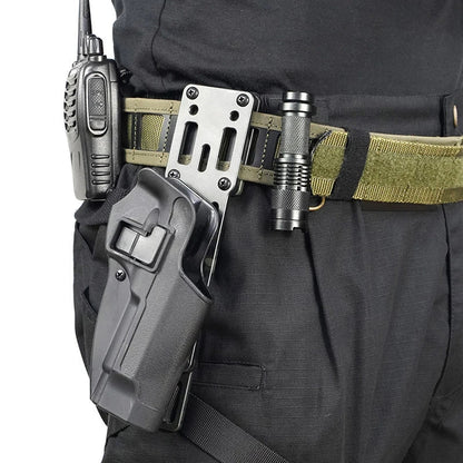 Adjustable Drop Leg Holster Adapter - Metal Modular Tactical Mount Platform for QLS Airsoft Gear