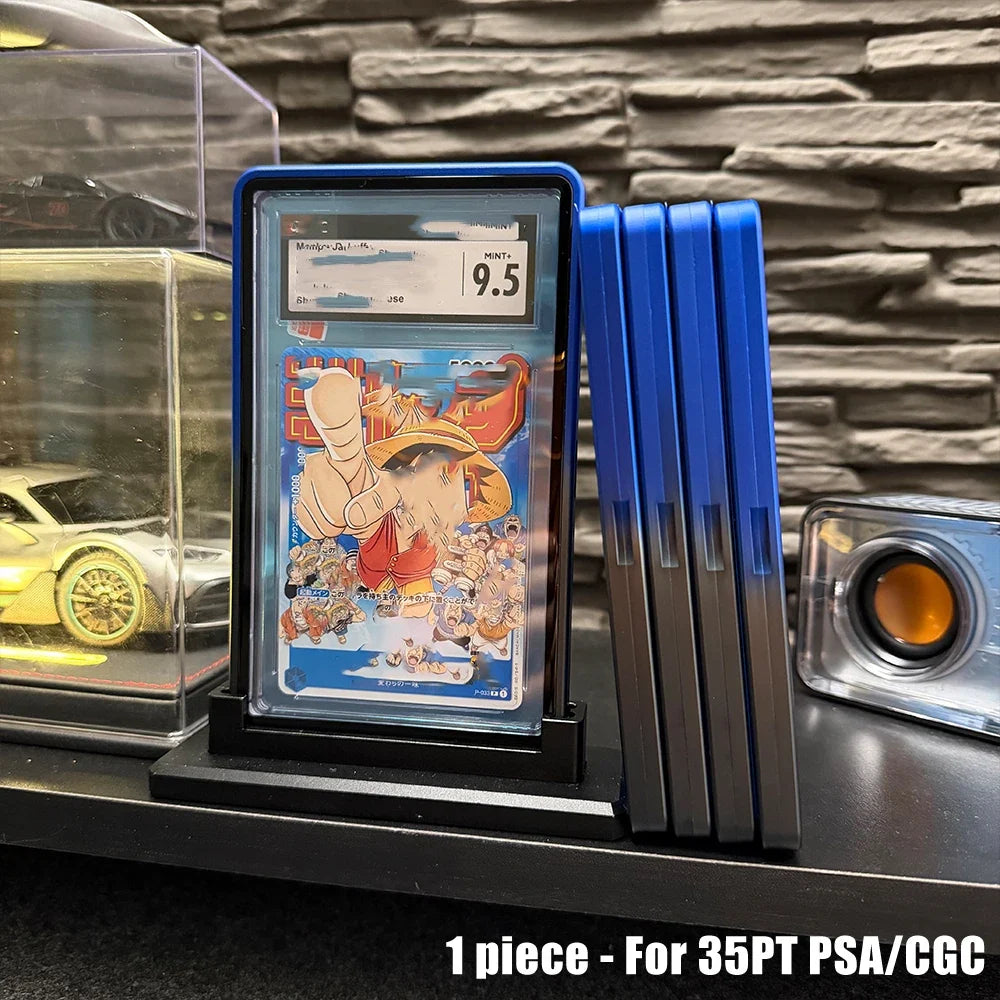 Aluminum Alloy Trading Card Holder - Gradient Metal Case for 35PT PSA & CGC Graded Card Protection