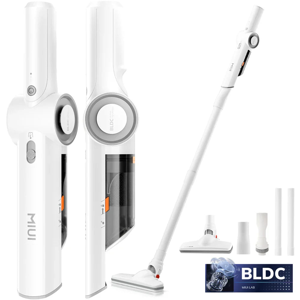 Portable Handheld Vacuum Cleaner – Multi-Function Lightweight Cleaner for Pet Hair, Home & Car, White