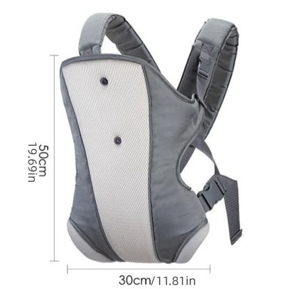 4-in-1 Ergonomic Baby Carrier with Hip Seat - Adjustable Newborn Kangaroo Wrap Breathable Front-Facing Baby Backpack