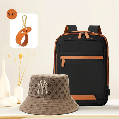 USB Rechargeable Laptop Backpack - Waterproof Large Capacity Unisex School & Travel Bag