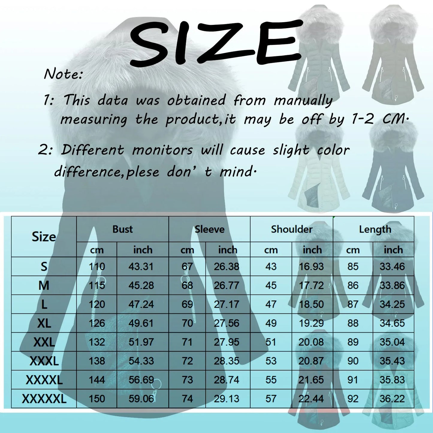 Women’s Plus Size Quilted Long Coat – Lined Mid-Length Hooded Winter Jacket, Warm & Windproof Outerwear