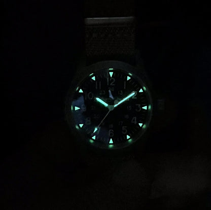 Escapement Time VH31 Quartz Watch - 38mm Sapphire Crystal Waterproof 100M Luminous Wristwatch