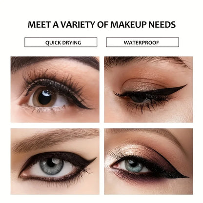 Quick-Dry Waterproof Eyeliner Pen – Long-Lasting Matte Eye Liner, Smudge-Proof Makeup