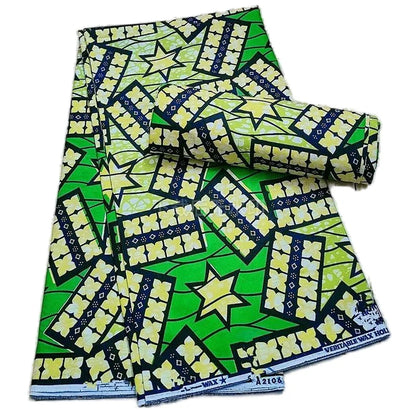 High Quality African Wax Print Fabric - 100% Cotton Soft Ankara Real Wax Fashion Material