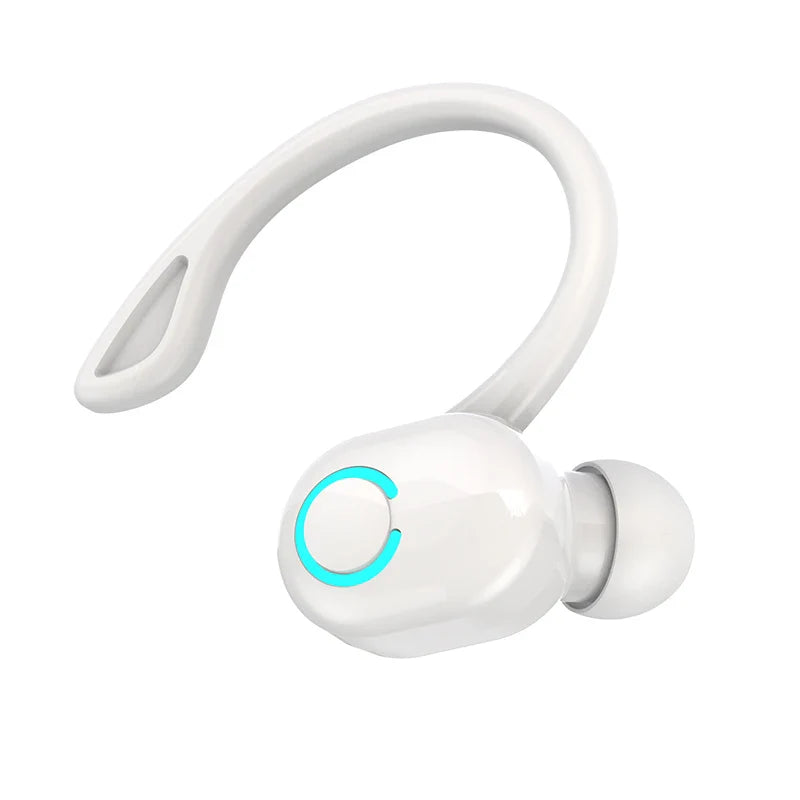 Wireless Bluetooth Earphones – HiFi Bass Ear-Hook Earbuds with HD Mic, Noise Cancelling, Waterproof Sports Gaming Headset