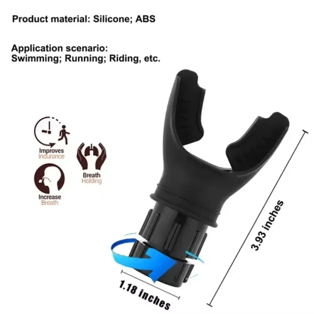 Portable Breathing Exercise Device – Lung Fitness Exerciser with Adjustable Resistance for Endurance Training