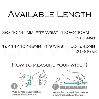 URVOI Stainless Steel Mesh Band for Apple Watch Ultra 2/1, Series 10/9 – 316L Secure Parachute Buckle, 46/49mm