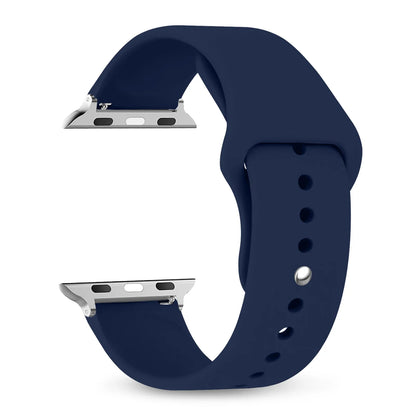 Silicone Apple Watch Band Strap - Sport Replacement Bracelet for iWatch Series Ultra 2, 9, 8, 7, 6, SE 38mm-49mm