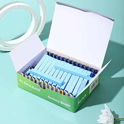 30PCS Disposable Women’s Razor – Manual Shaver with Super Sharp Comb Blade for Face, Legs, Arms & Bikini