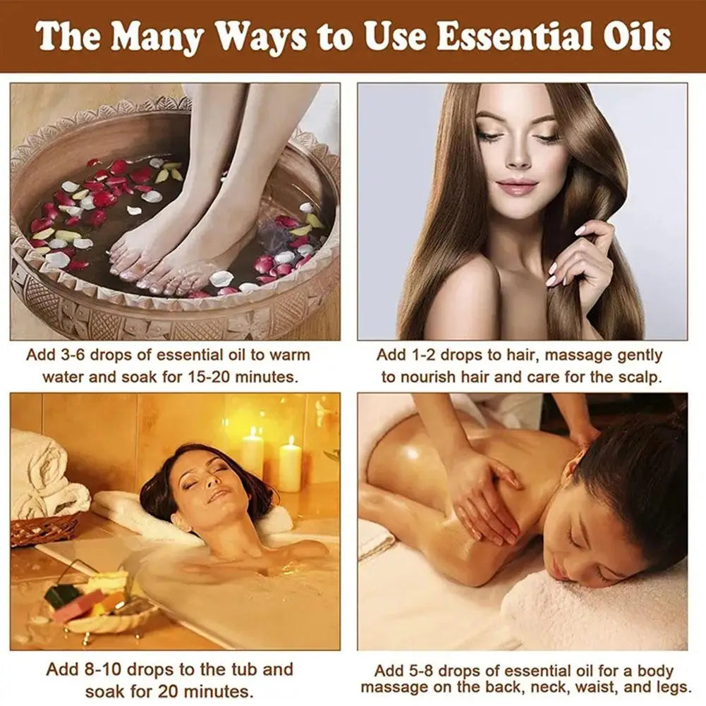 Ginger Essential Oil - Pure Plant Massage Oil for Moisturizing, Hydrating & Spa Body Care