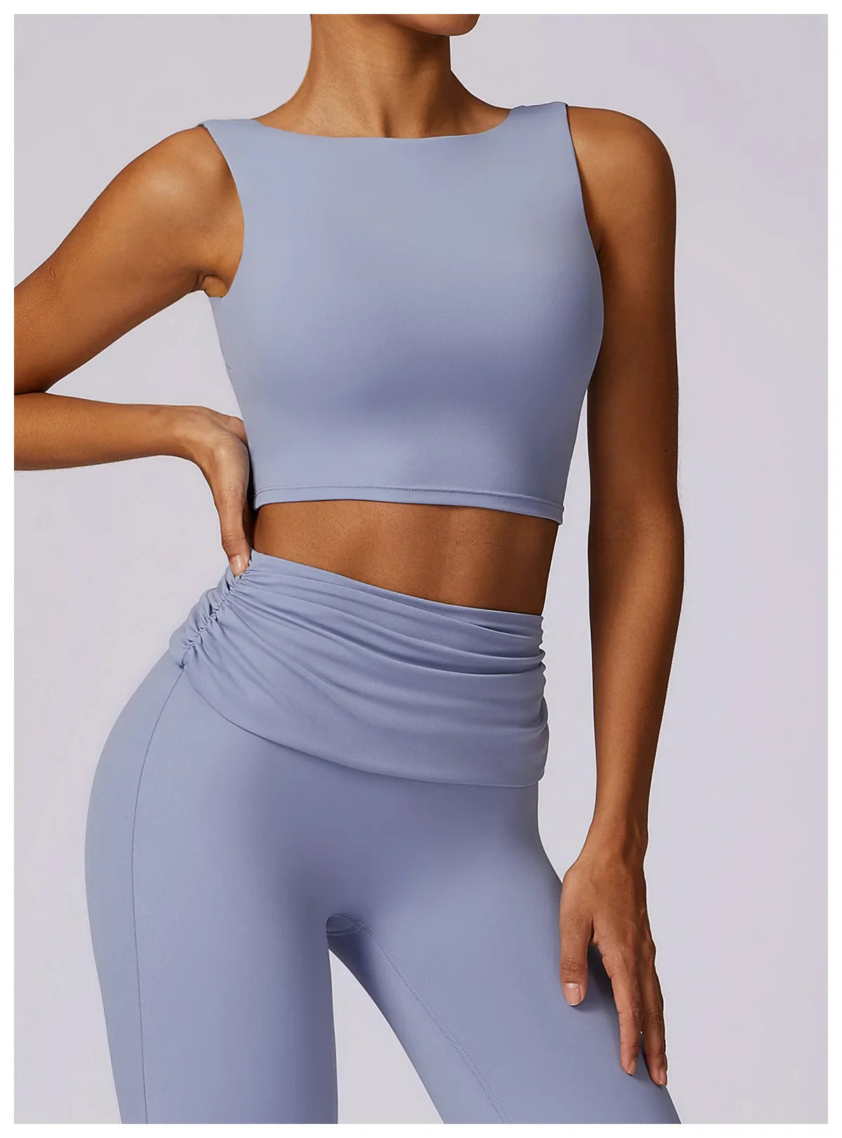 NCLAGEN Women’s High-Support Sports Bra – Breathable Open-Back Yoga & Fitness Tank Top with Removable Pads