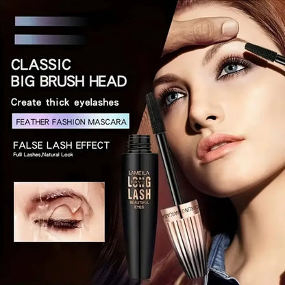 Waterproof 4D Mascara – Thick, Long, Smudge-Proof, Plumping & Curling Eye Makeup